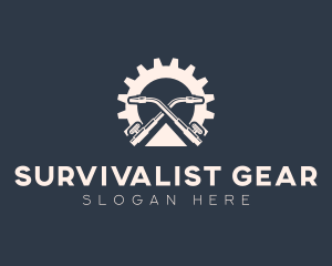 Welding Torch Gear Fabrication logo design