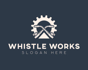 Welding Torch Gear Fabrication logo design