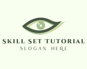 Green Eye Makeup logo design