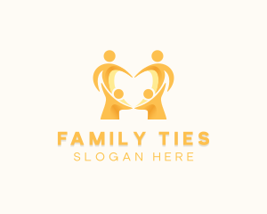 Orphanage Adoption Childcare  logo design