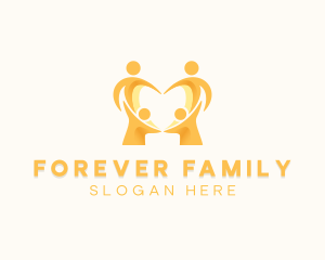 Orphanage Adoption Childcare  logo design