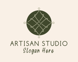 Green Woven Thread logo design