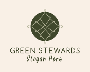 Green Woven Thread logo design