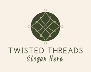 Green Woven Thread logo design