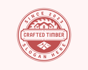 Lumber Mill House Carpentry logo design