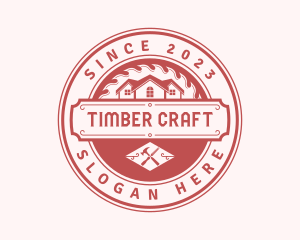 Lumber Mill House Carpentry logo design