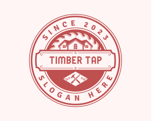 Lumber Mill House Carpentry logo design