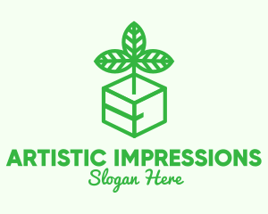 Green Plant Box logo design