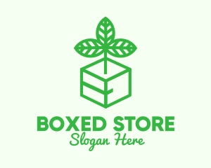 Green Plant Box logo design