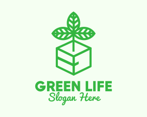 Green Plant Box logo design