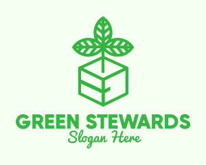 Green Plant Box logo design