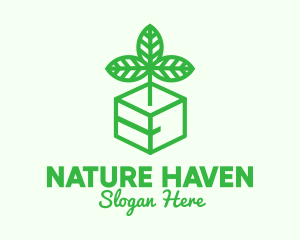 Green Plant Box logo design