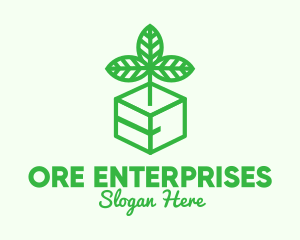 Green Plant Box logo design