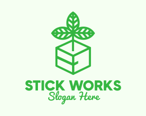 Green Plant Box logo design