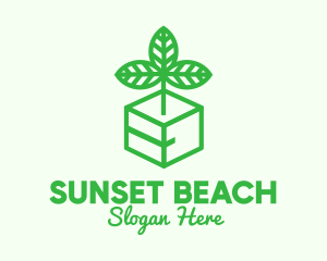 Green Plant Box logo design