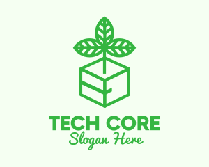 Green Plant Box logo design