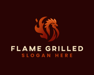 Hot Grill Chicken logo design