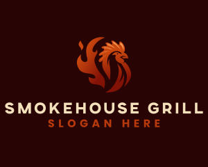 Hot Grill Chicken logo design