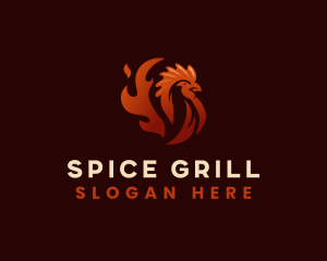 Hot Grill Chicken logo design