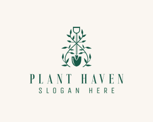 Plant Shovel Landscaping logo design