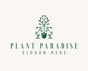 Plant Shovel Landscaping logo design