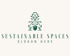 Plant Shovel Landscaping logo design