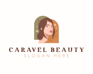 Woman Beauty Face logo design