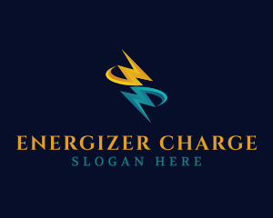 Lightning Electricity Energy logo design