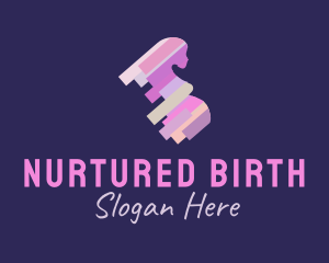 Colorful Pregnant Woman logo