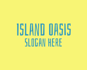 Tropical Island Resort logo design