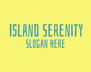 Tropical Island Resort logo design