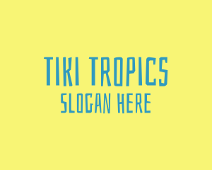 Tropical Island Resort logo design