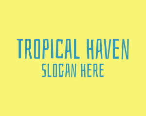 Tropical Island Resort logo design