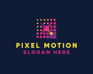 Technology Pixel Network logo design
