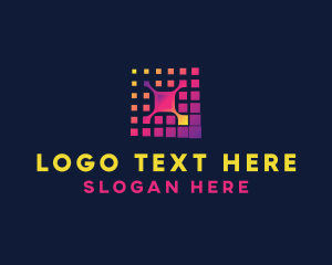 Social Media - Technology Pixel Network logo design