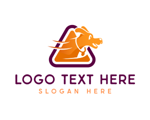 Veterinarian Dog Kennel Logo