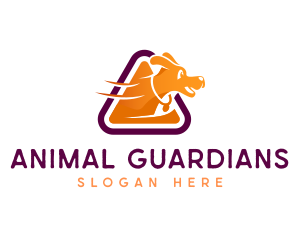 Veterinarian Dog Kennel logo