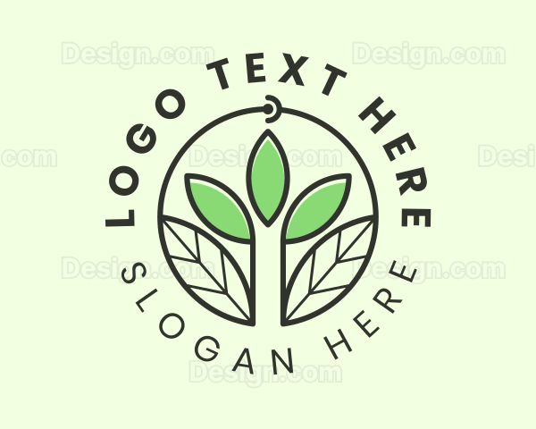 Ecology Leaf Plantation Logo