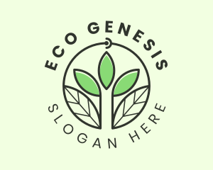 Ecology Leaf Plantation  logo design