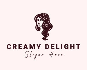 Beautiful Woman Hair Logo