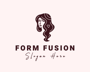 Beautiful Woman Hair Logo