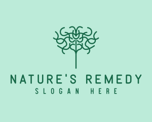 Organic Herbal Tree logo design