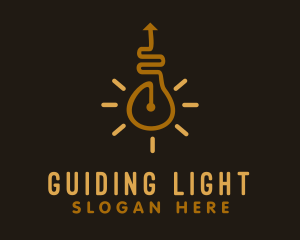 Lightbulb Route Logistics logo design