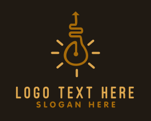 Innovative - Lightbulb Route Logistics logo design