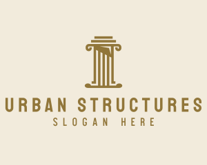 Simple Architecture Pillar logo design