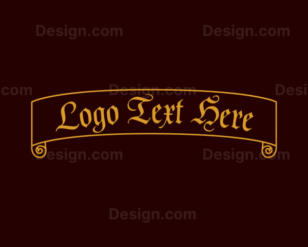 Ancient Antique Scroll Logo