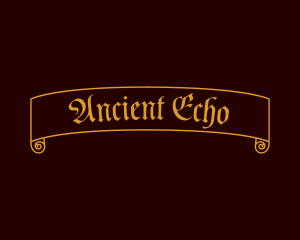 Ancient Antique Scroll logo design