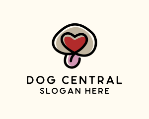 Dog Nose Heart logo design