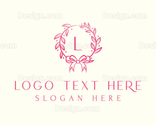 Beauty Wreath Ribbon Logo