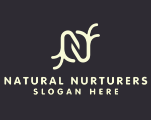 Organic Nature Branches logo design